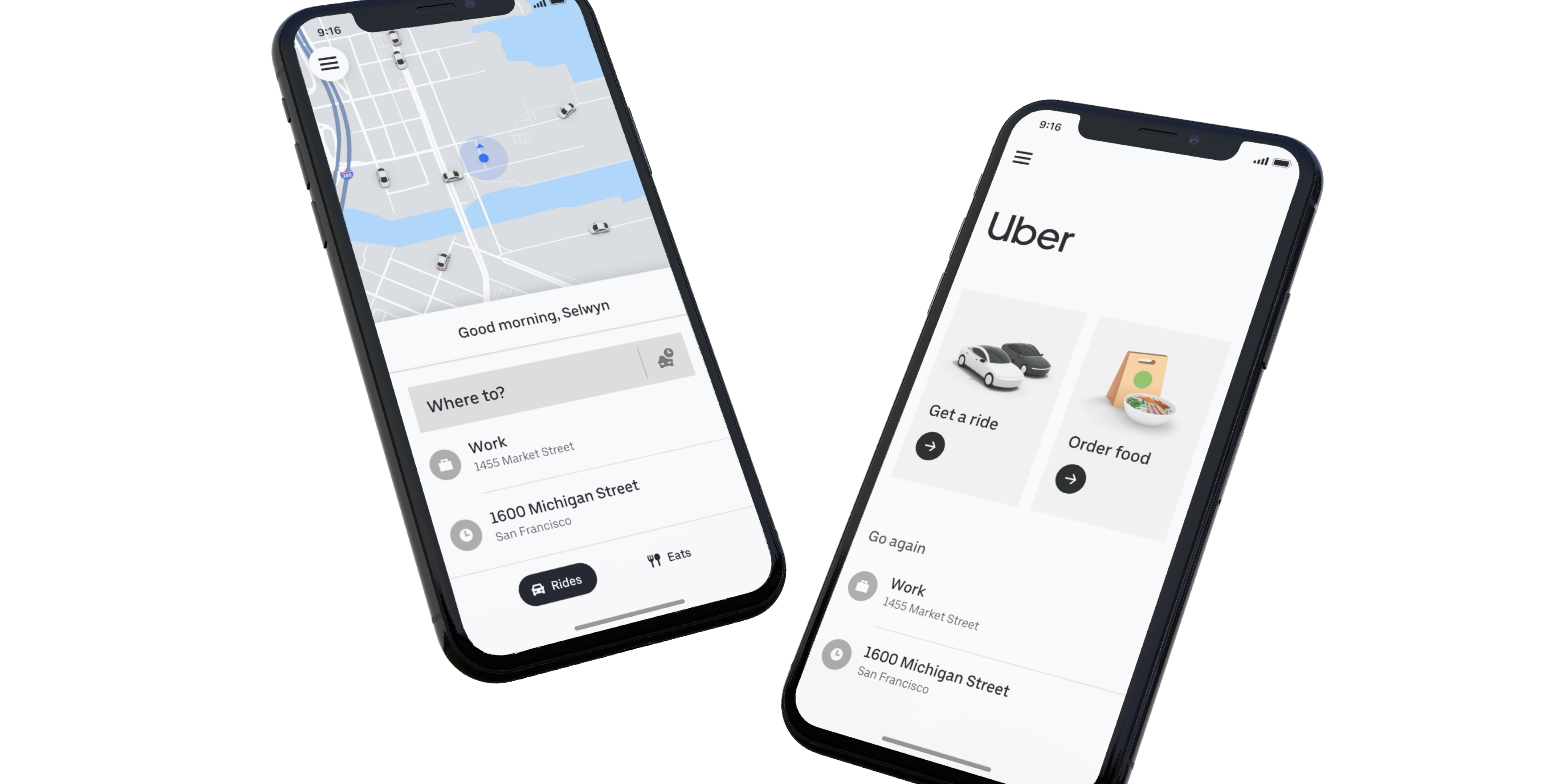 Uber Rideshare App Interface 